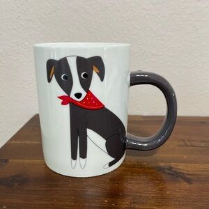 Charming Puppy Mug with Red Scarf